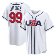 USA Baseball Men's Aaron Judge 2026 World Classic Home Stadium Jersey - Replica White