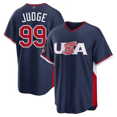 USA Baseball Men's Aaron Judge 2026 World Classic Road Stadium Jersey - Replica Navy