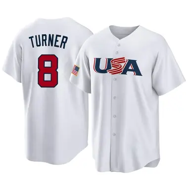 USA Baseball Men's Trea Turner 2023 World Baseball Classic Jersey - Replica White