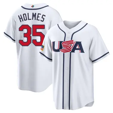 USA Baseball Youth Clay Holmes 2026 World Classic Home Stadium Jersey - Replica White