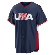 USA Baseball Youth Garrett Cleavinger 2026 World Classic Road Stadium Jersey - Replica Navy