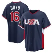 USA Baseball Youth Matthew Boyd 2026 World Classic Road Stadium Jersey - Replica Navy